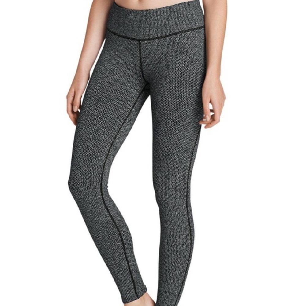 Eddie Bauer XS grey movement jacquard legging high